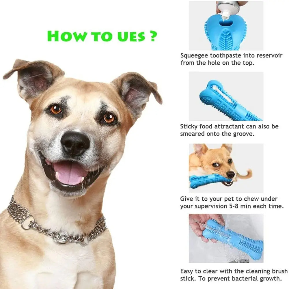 Soft Rubber Dog Toothbrush